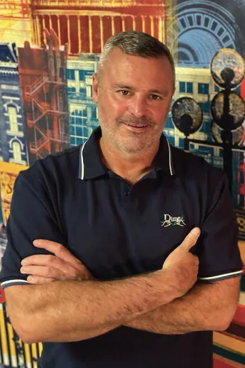 Portrait of artist Michael Crossett