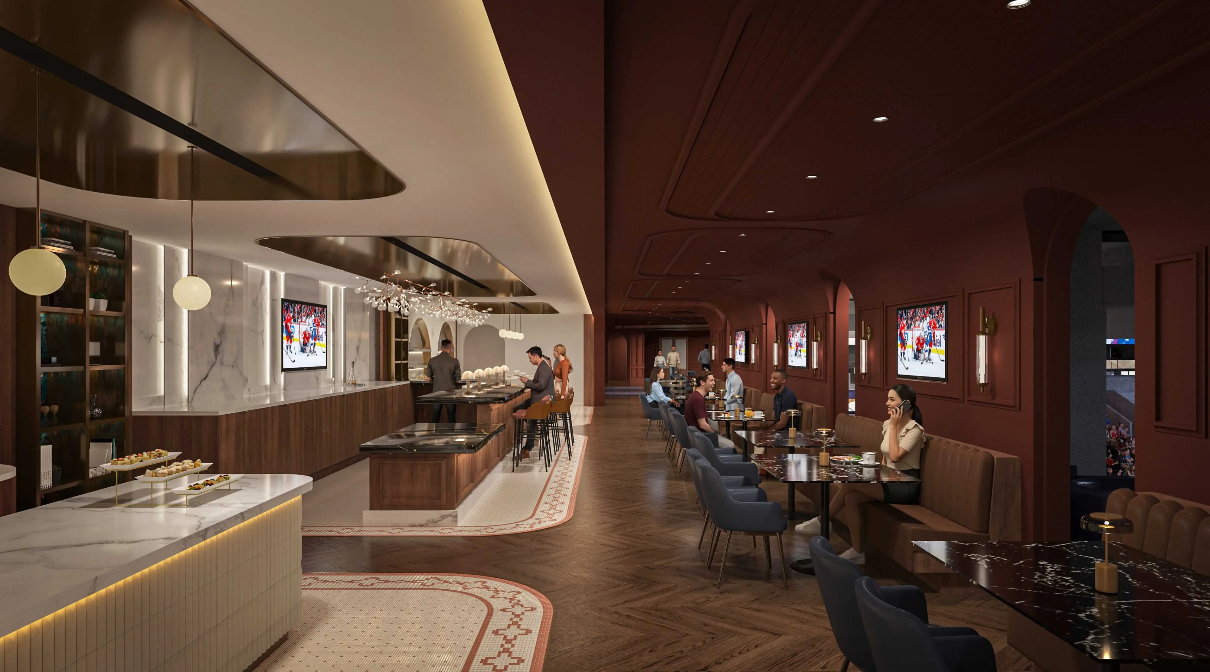 Theater Boxes hospitality space
