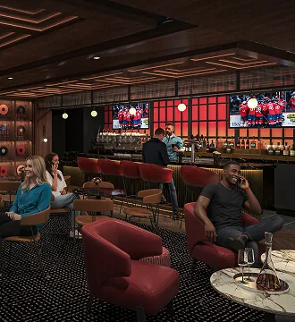 The Speakeasy dining space